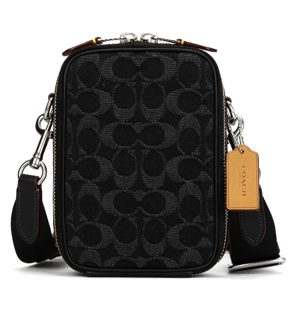 Coach Stanton Crossbody In Signature Denim - Silver/Black