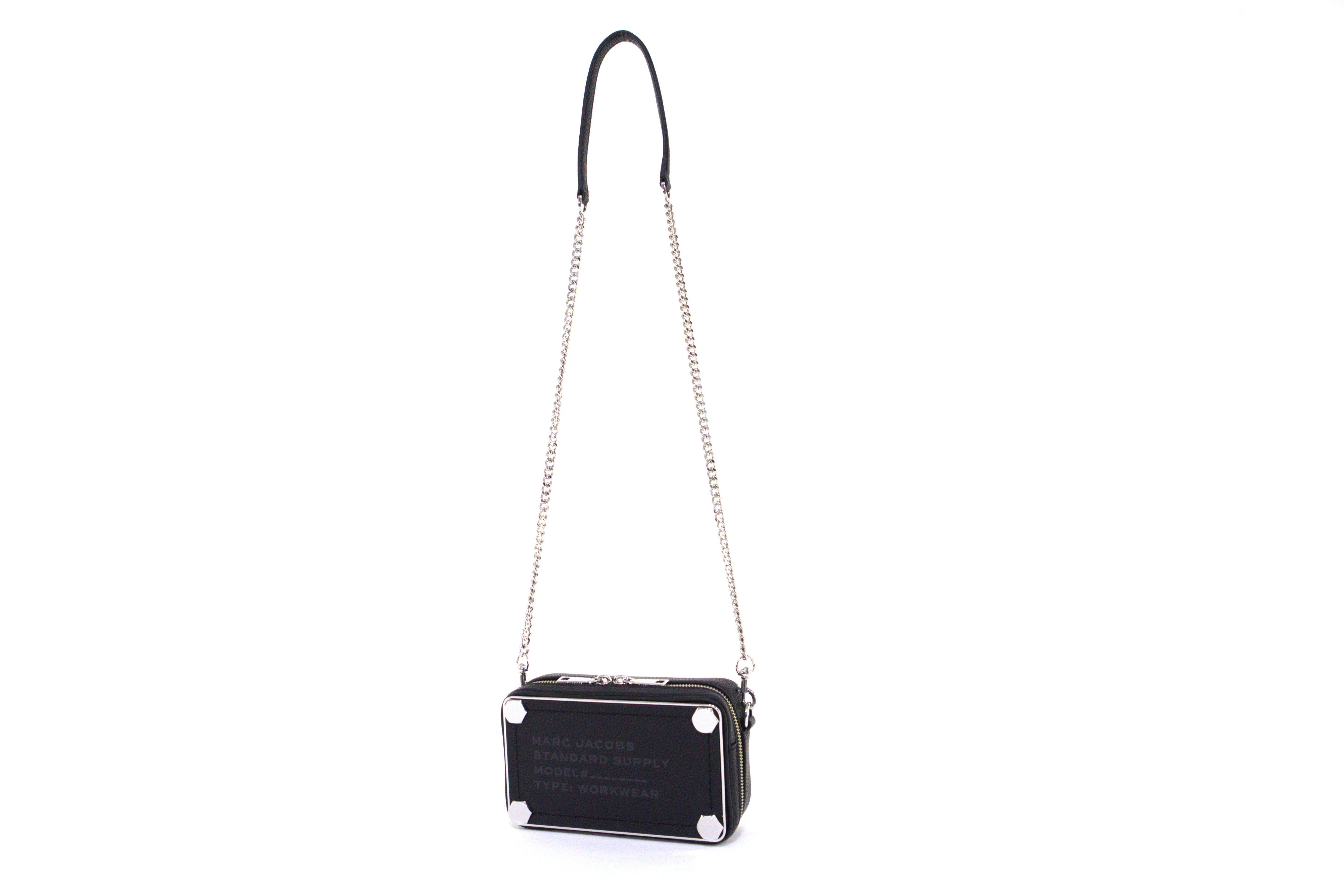 Marc Jacobs Box Bag Chain Crossbody Bag - Black