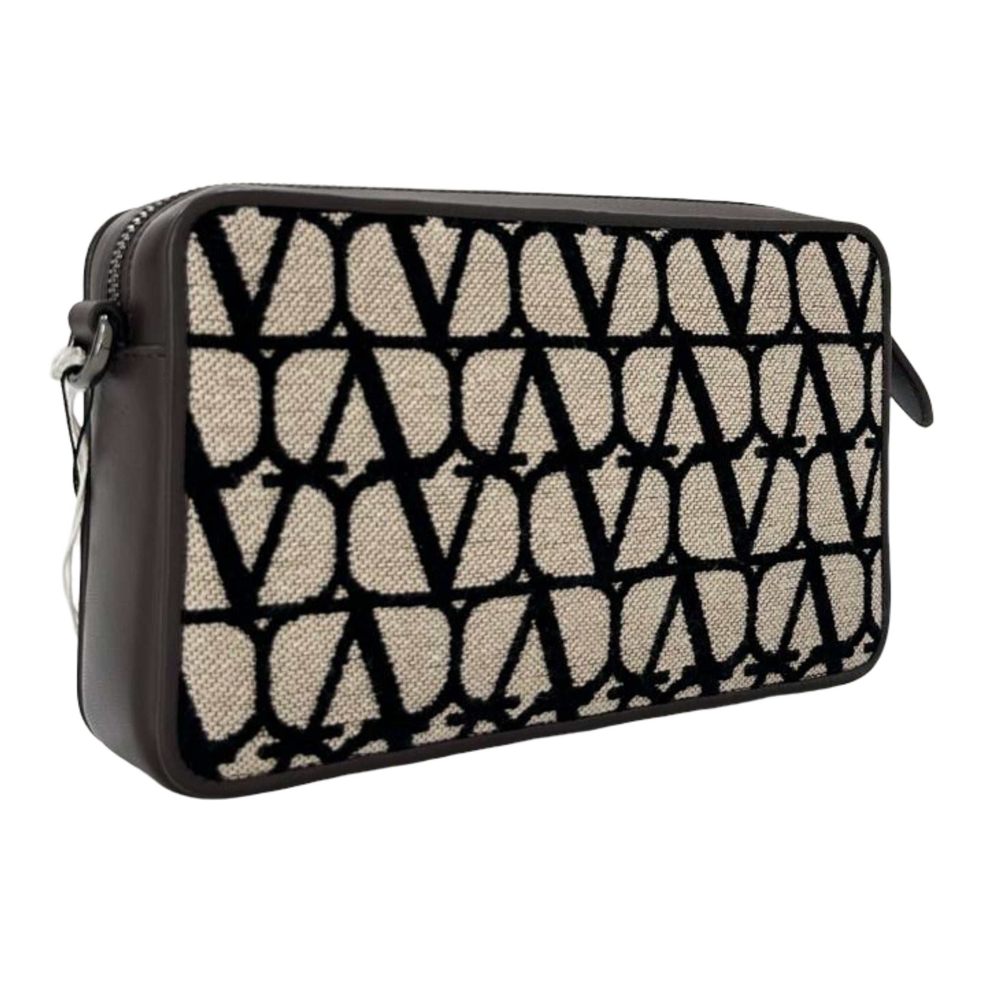 Valentino Garavani Toile Iconographe Shoulder Bag-Beige/ Black/ Brown - Pristine Condition
