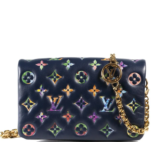 Louis Vuitton Monogram Garden Pochette Coussin - Navy Blue