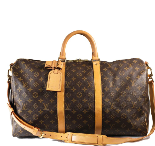 Louis Vuitton Keepall Bandoulière 50 Monogram Canvas Travel Bag