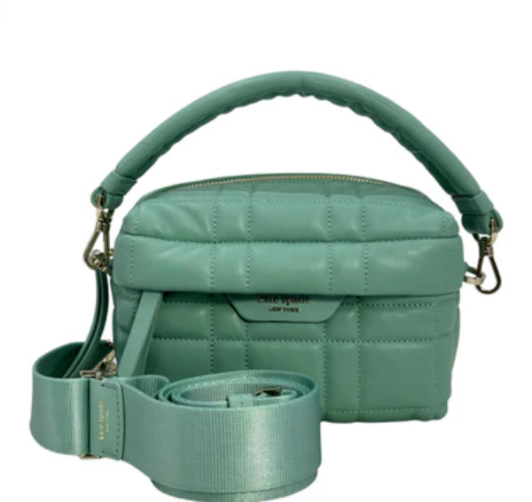 Kate Spade Women's Softwhere Quilted Leather Small Convertible Crossbody Clutch - Green