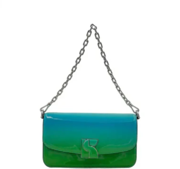 Kate Spade Dakota Ombre Patent Leather Small Crossbody - Mint Liqueur Multi