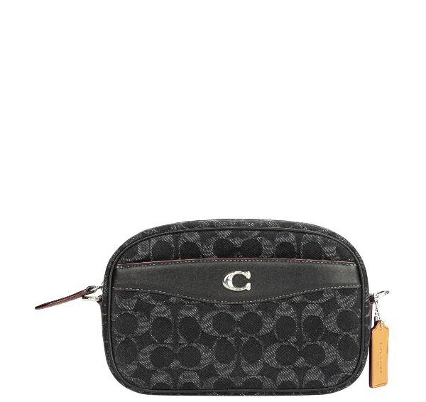 Coach Crossbody Bag In Signature Denim - Denim Black