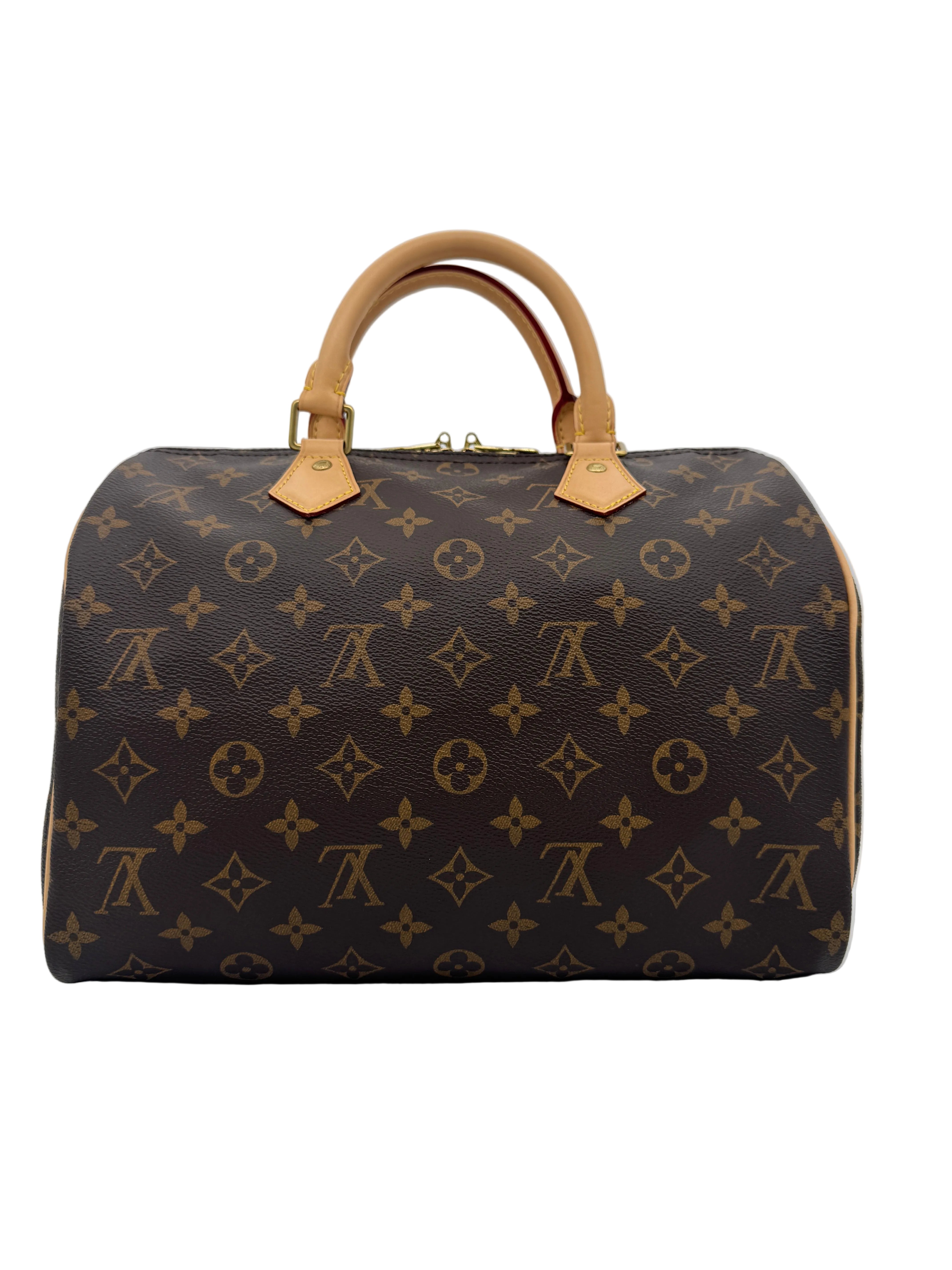 Louis Vuitton Speedy Bandoulière 30 Monogram Canvas Satchel Bag