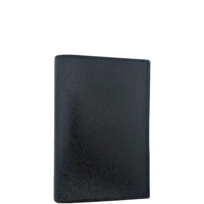 Louis Vuitton Black Taiga Leather Passport Holder - PRE OWNED