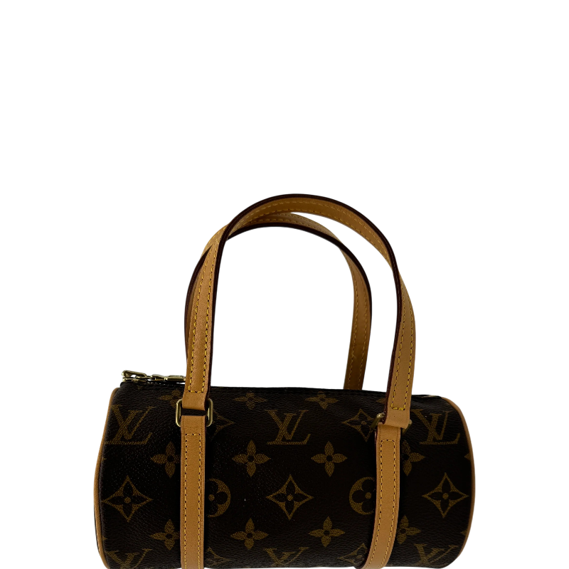 Louis Vuitton Papillon 19 Monogram Canvas Barrel Bag Top Handle Handbag