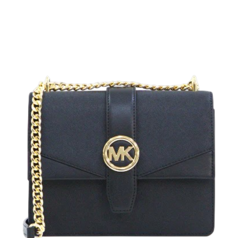 Michael Kors Greenwich Small Flap Crossbody - Black