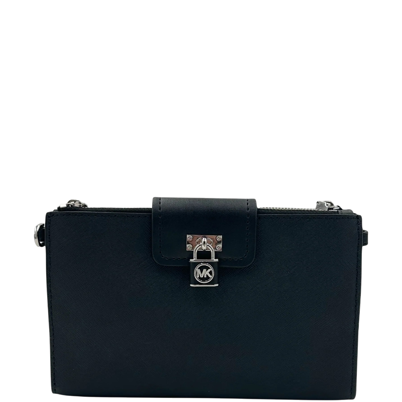 Michael Kors Ruby Small Saffiano Leather Crossbody Bag - Black