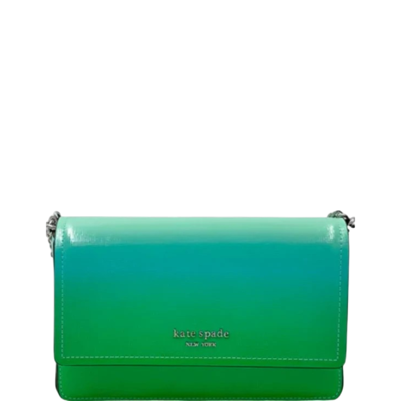 Kate Spade Morgan Ombre Flap Chain Wallet - Mint Liqueur Multi