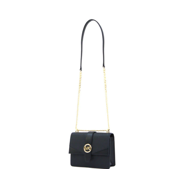Michael Kors Greenwich Small Flap Crossbody - Black