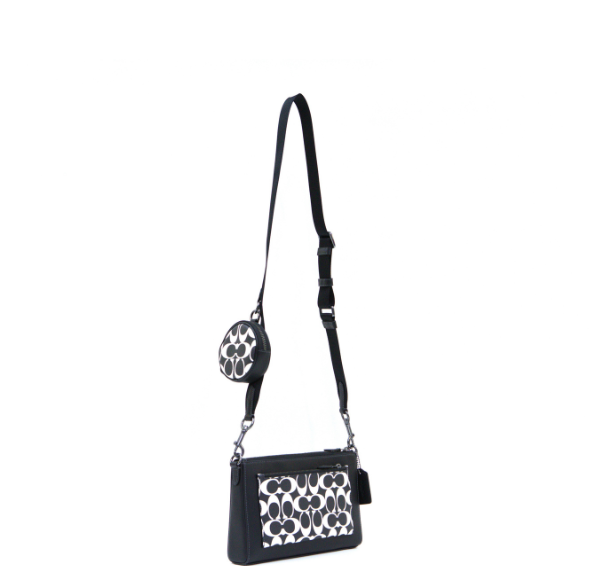 Coach Holden Crossbody In Signature Canvas - Gunmetal/Black/Chalk