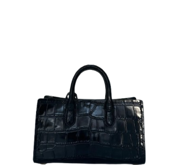 Michael Kors Scarlett Extra Small Embossed Leather Crossbody - Black