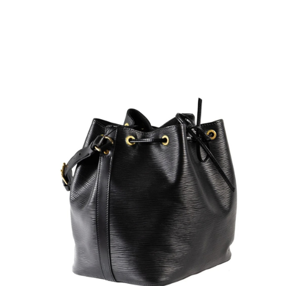 Louis Vuitton Petite Noe Drawstring Bag Black Epi Leather