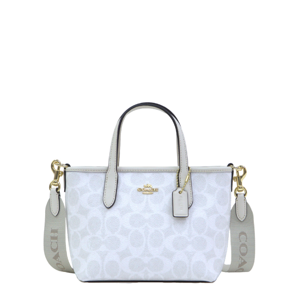 Coach City Mini Tote Signature Canvas - White/Chalk