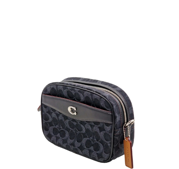 Coach Crossbody Bag In Signature Denim - Denim Black