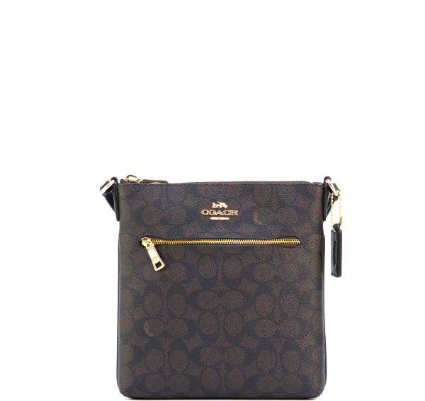 Coach Mini Rowan File - Walnut/Black